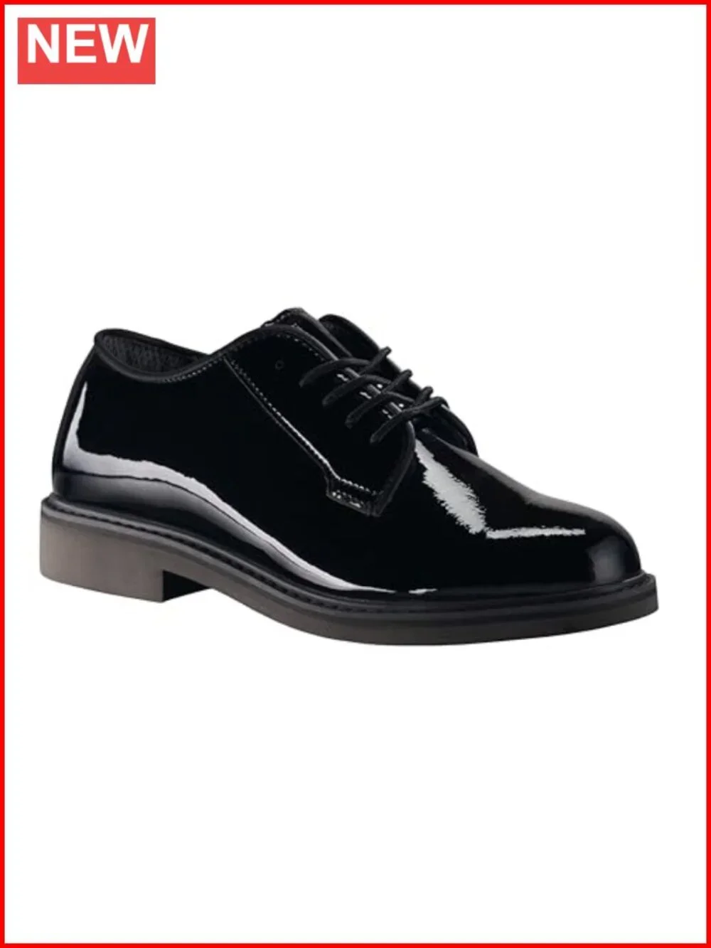 Uniform Dress Oxford Shoes, Patent Leather, Memory Foam, Breathable Lining